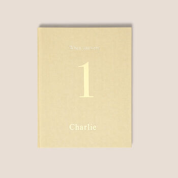 When You Were One, A Memories Record Book Journal, 3 of 5