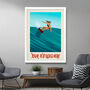 Personalised Female Surfer Poster, thumbnail 2 of 6