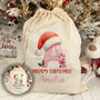 Large Christmas Alphabet Cotton Santa Gift Sack, thumbnail 1 of 4