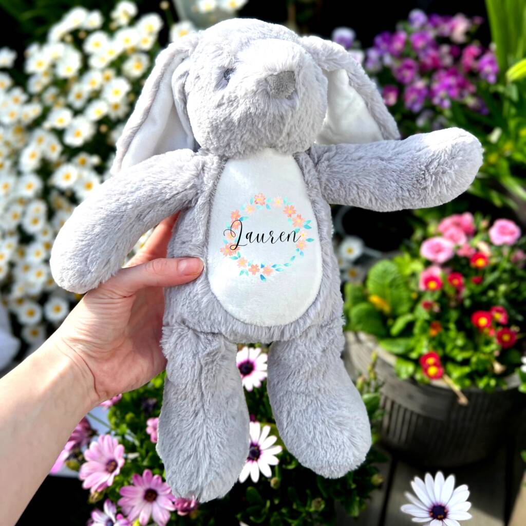 Personalised Bunny Soft Toy, 1 of 2