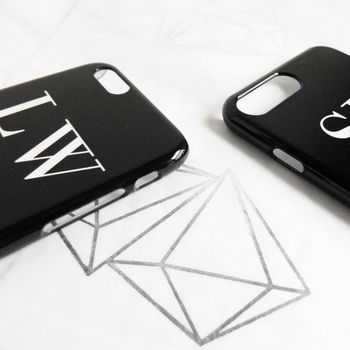 Black And White Personalised Phone Case, 8 of 9
