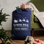 North Pole Delivery Service Personalised Christmas Sack, thumbnail 1 of 2