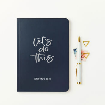 Personalised Let's Do This 2024 Weekly Diary, 2 of 8