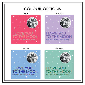 Loved To The Moon Valentine's Card And Keyring Gift, 10 of 10