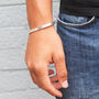 Sterling Silver Personalised Men's Bracelet, thumbnail 1 of 10