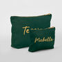 Personalised Velvet Makeup Bag, thumbnail 4 of 6