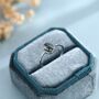 Oval Cabochon Moss Agate Classic Single Stone In Sterling Silver, thumbnail 8 of 12