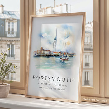 Travel Print Of Portsmouth UK, 4 of 7