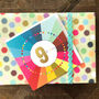 Colourful Cloud 9th Birthday Card, thumbnail 1 of 5