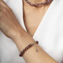Autumn Rose Glass Beaded Bracelet, thumbnail 2 of 4