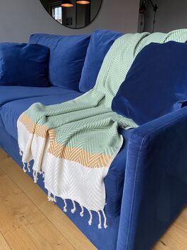 Anniversary Gift Set For Her, Cotton Throw Blanket, 11 of 11