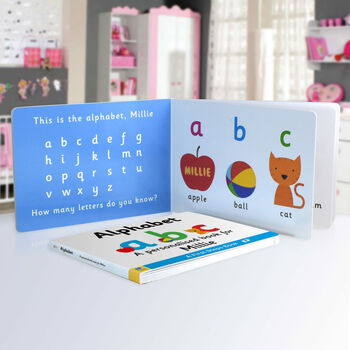 First Steps Alphabet Personalised Board Book, 6 of 6