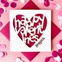 Papercut Personalised Valentine's Card, thumbnail 1 of 4