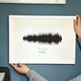 Gallery Wall Personalised Sound Wave Print, thumbnail 1 of 10