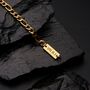 Gold Engravable 5mm Figaro Bracelet, thumbnail 6 of 10
