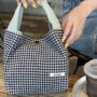 Back To School Bag, Checkered And Zebra Lunch Hand Bags, thumbnail 1 of 4
