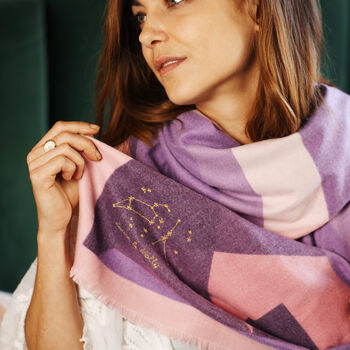 Personalised Blocks Geometric Cashmere And Modal Scarf, 2 of 12