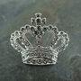 British Royal Glitzy Crown Large Brooch, thumbnail 2 of 3
