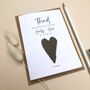 3rd Leather Heart Wedding Anniversary Card, thumbnail 5 of 7