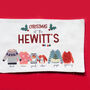 Personalised Printed Christmas Family Jumper Rectangular Cushion, thumbnail 6 of 6