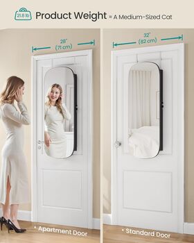 LED Mirror Jewellery Cabinet Storage Unit, 8 of 9