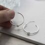 Sterling Silver Disco Ball Hoops, thumbnail 1 of 10