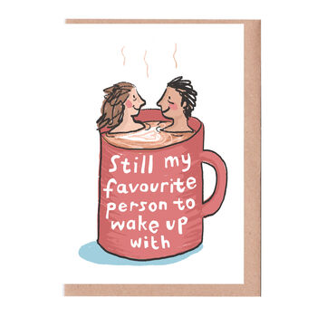 Coffee Couple Favourite Person Valentine's Card, 2 of 2