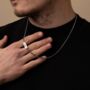 3 Mm Silver Connell Chain Necklace With Engraving, thumbnail 1 of 7