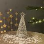 Light Up Glass Christmas Tree Hanging Decoration, thumbnail 2 of 3