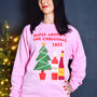 Funny Red Wine Christmas Jumper, thumbnail 1 of 6