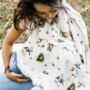 Woodland Bamboo Organic Cotton Muslin Swaddle Blanket, thumbnail 5 of 6