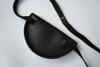 Halfmoon Leather Cross Body Bag, 10 of 12