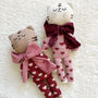 Handmade Heart Print 'Love Cats' For Baby, thumbnail 1 of 7