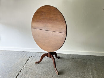 English Antique Georgian Oak Tilt Top Tripod Base Table, 4 of 12
