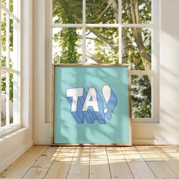 Thank You Print, Ta Wall Art, 7 of 8