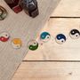 Boho Yin Yang Stained Glass Sun Catcher Window Decor, thumbnail 8 of 11