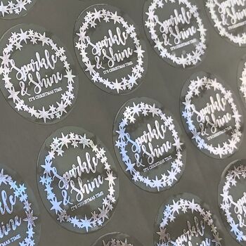 Sparkle And Shine Christmas Time Foiled Stickers, 3 of 5