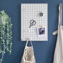 White Pegboard And Wooden Pegs, thumbnail 1 of 5