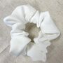 Ivory Crepe Scrunchie, thumbnail 3 of 3
