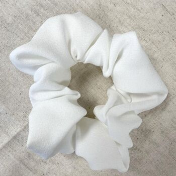 Ivory Crepe Scrunchie, 3 of 3