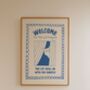 Funny Bathroom Cat Print, thumbnail 4 of 4