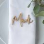 Personalised Scripted Wooden Wedding Place Name, thumbnail 4 of 12