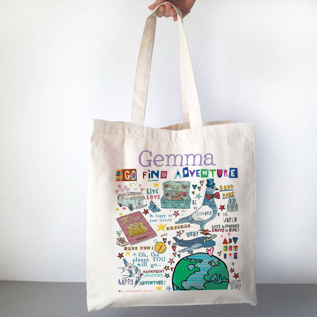 Personalised Travelling The World Gift Bag, 1 of 9