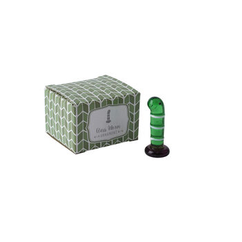 Artisan Green Glass Worm In Gift Box, 3 of 4