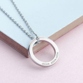 Personalised Ring Necklace, 3 of 6