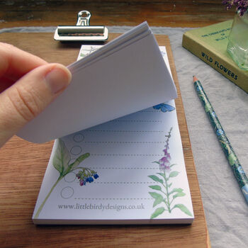 Wild Flower 'To Do' List Notepad, 5 of 8