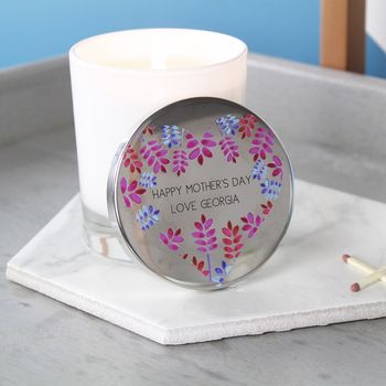 Floral Lid Mother's Day Luxury Scented Candle, 4 of 10