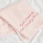 Personalised Light Pink Cellular Blanket, thumbnail 1 of 5