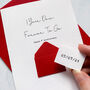 Personalised Forever To Go Anniversary Card, thumbnail 1 of 6