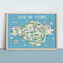 Isle Of Wight Map Print, thumbnail 1 of 2